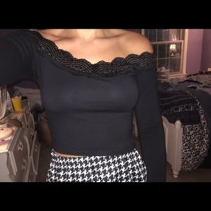 Kendall & Kylie Pacsun Off the Shoulder Top